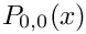 $P_{0,0}(x)$